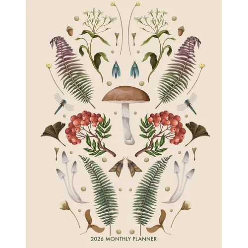 Magic Mushroom 2026 7.5 X 9.5 Booklet Monthly Planner