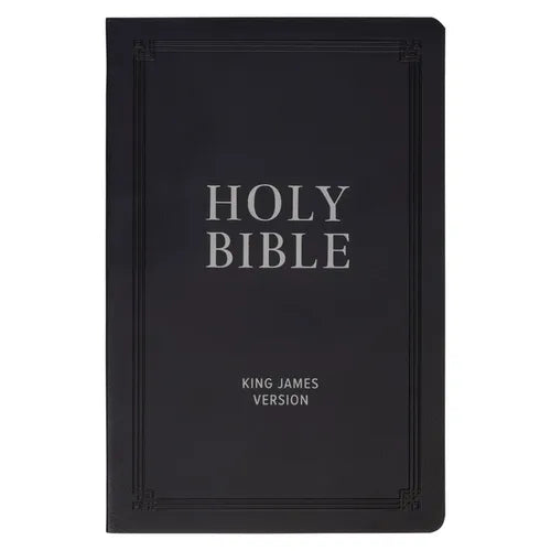 KJV Bible Gift Faux Leather, Black - Paperback