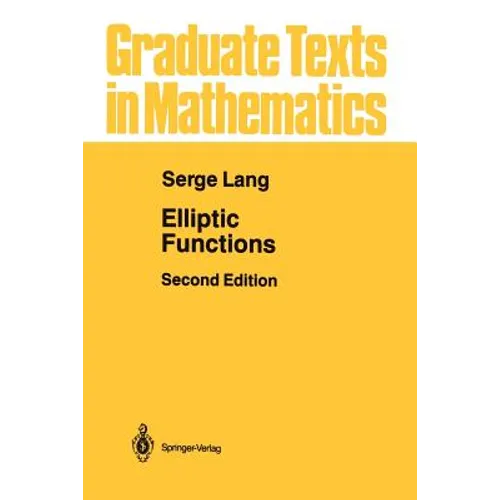 Elliptic Functions - Paperback