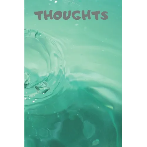 Thoughts: 90 Pages of 6 X 9 Inch White Numbered Pages No Lines - Paperback