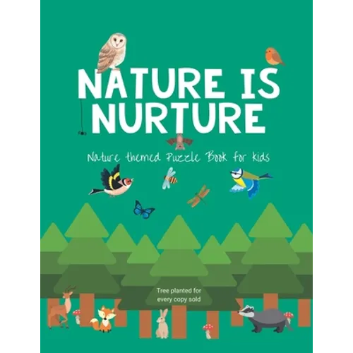 Nature is nurture: Nature themed Puzzle Book for kids - Paperback