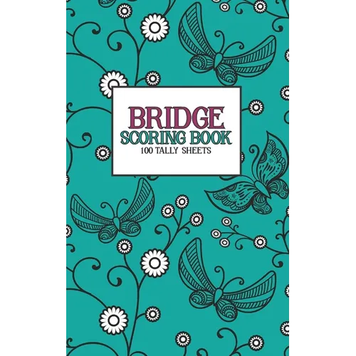 Bridge Scoring Book: 100 Tally Sheets