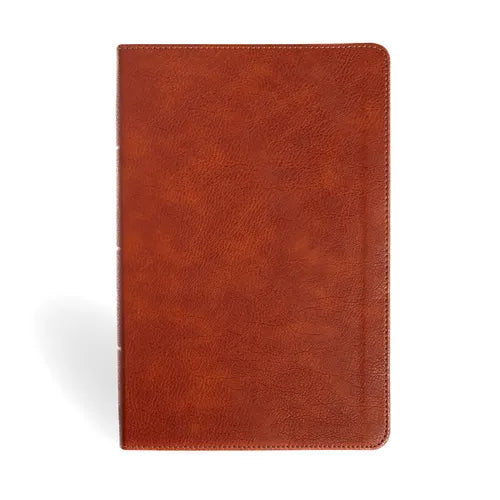 NASB Personal Size Giant Print Bible, Burnt Sienna Leathertouch, Indexed - Imitation Leather