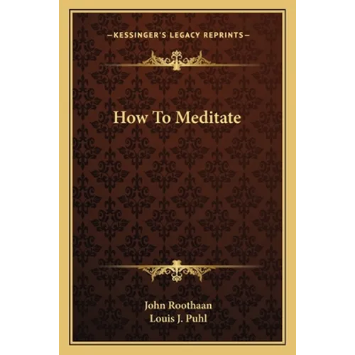 How To Meditate - Paperback