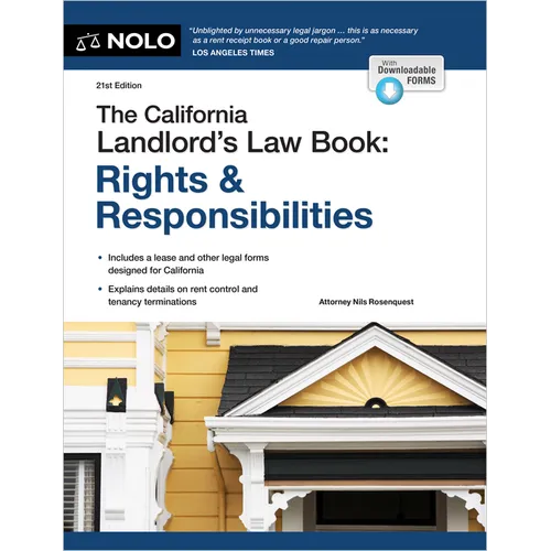 The California Landlord's Law Book: Rights & Responsibilities - Paperback