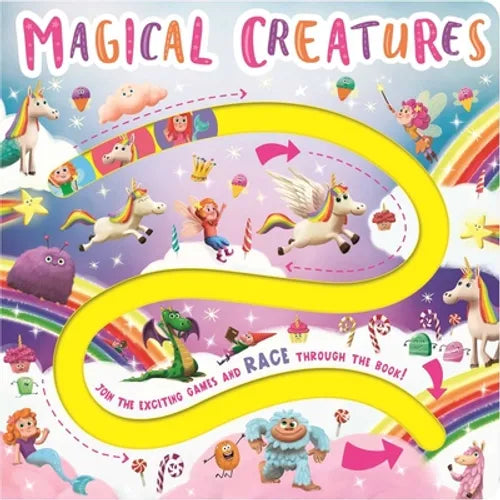 Magical Creatures Maze Board: Maze Book for Kids - Board Book