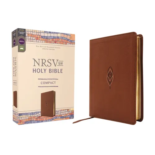 Nrsvue, Holy Bible, Compact, Leathersoft, Brown, Comfort Print - Imitation Leather