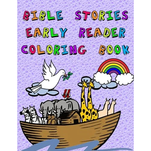 Bible Stories Early Reader Coloring Book - Paperback