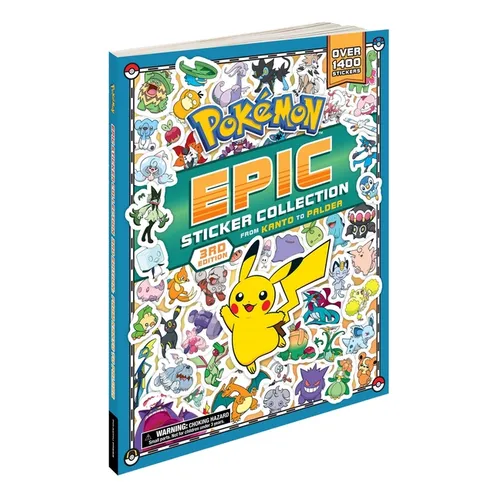 Pokémon Epic Sticker Collection 3rd Edition: From Kanto to Paldea: Over 1,400 Stickers!