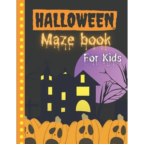 Halloween Maze Book For Kids - Paperback