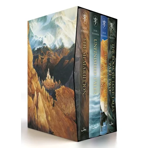 The History of Middle-Earth Box Set #1: The Silmarillion / Unfinished Tales / Book of Lost Tales, Part One / Book of Lost Tales, Part Two - Hardcover