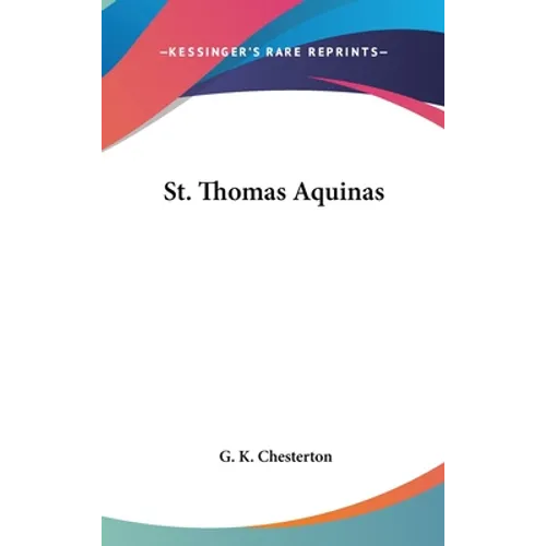 St. Thomas Aquinas - Hardcover