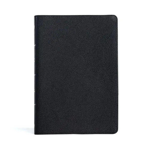 KJV Large Print Thinline Bible, Black Genuine Leather, Indexed - Leather