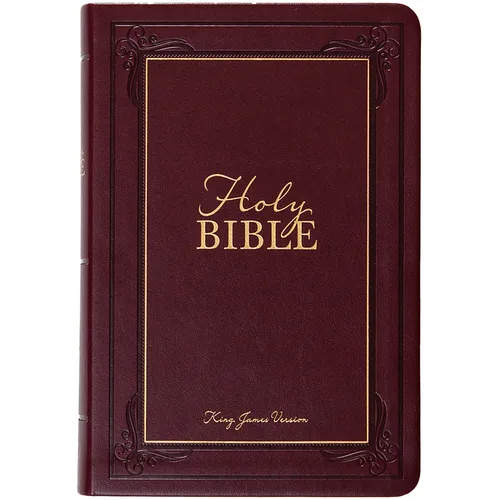 KJV Holy Bible Giant Print Compact Garnet - Imitation Leather
