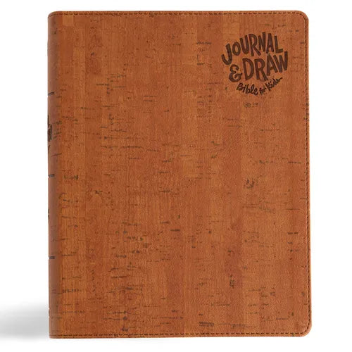 CSB Journal and Draw Bible for Kids, Brown Cork Leathertouch - Imitation Leather