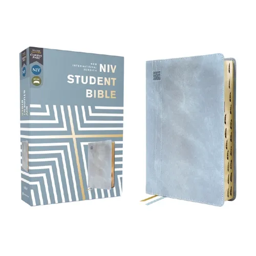 Niv, Student Bible, Leathersoft, Teal, Thumb Indexed, Comfort Print - Imitation Leather