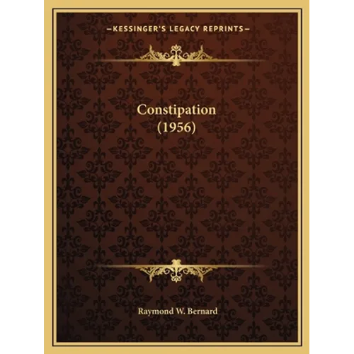 Constipation (1956) - Paperback