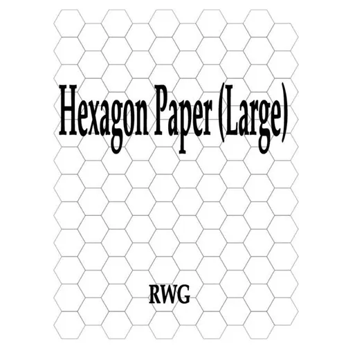 Hexagon Paper (Large): 100 Pages 8.5