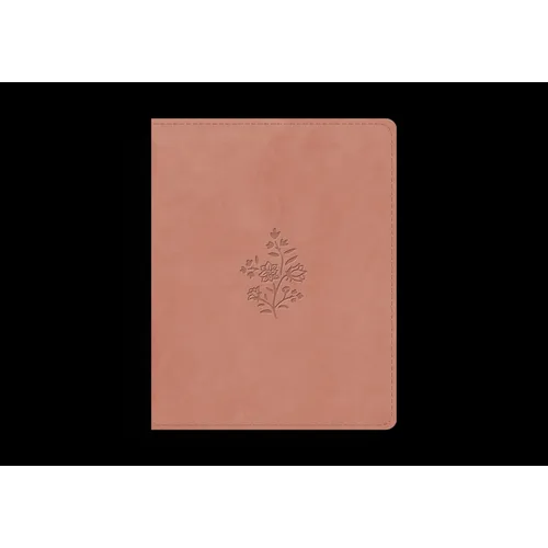ESV Single Column Journaling Bible (Trutone, Blush Rose, Wildflower Design) - Imitation Leather