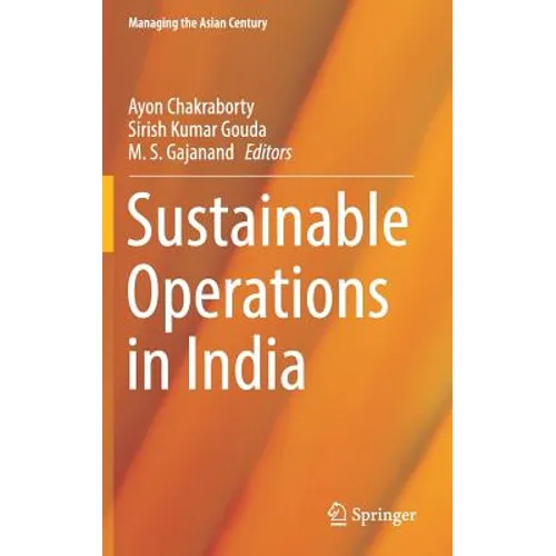 Sustainable Operations in India - Hardcover