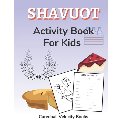 Shavuot Activity Book for Kids: Puzzles for Kids 2nd Grade and Over - Paperback