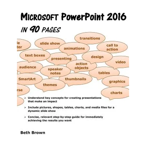 Microsoft PowerPoint 2016 In 90 Pages - Paperback