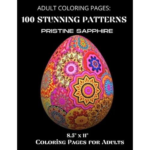 Adult Coloring Pages: 100 Stunning Patterns 8.5