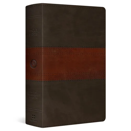 ESV Giant Print Personal Size Bible, Red Letter (Trutone, Forest/Tan, Trail Design) - Imitation Leather