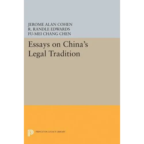 Essays on China's Legal Tradition - Paperback