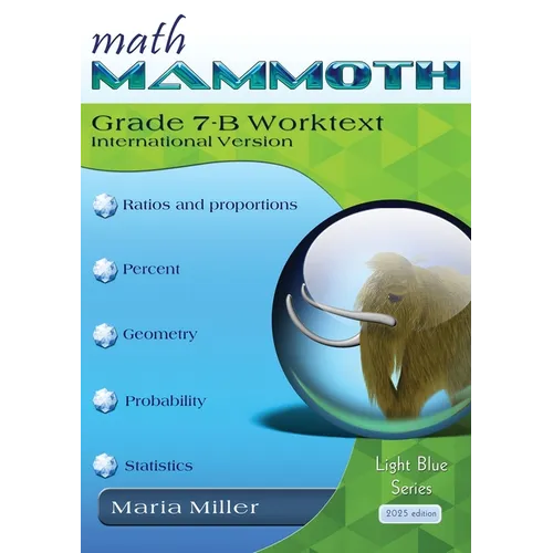 Math Mammoth Grade 7-B Worktext, International Version - Paperback