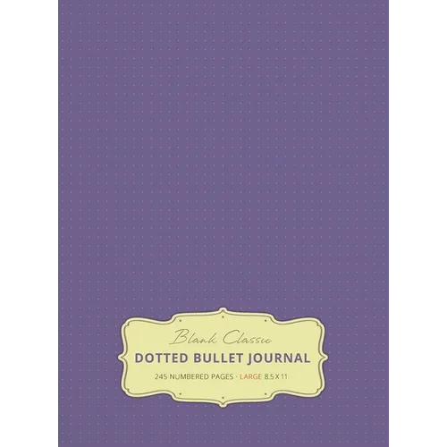Large 8.5 x 11 Dotted Bullet Journal (Lavender 