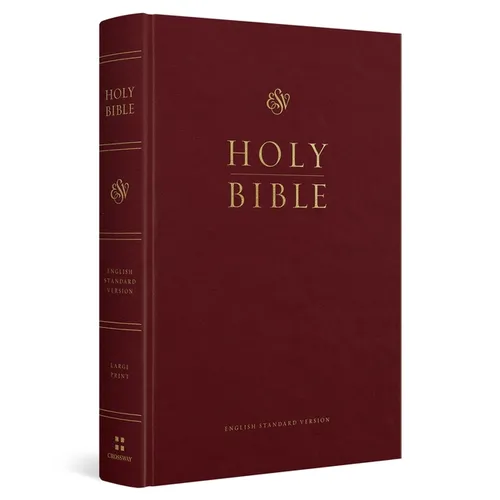 ESV Pew and Worship Bible, Large Print (Hardcover, Burgundy) - Hardcover