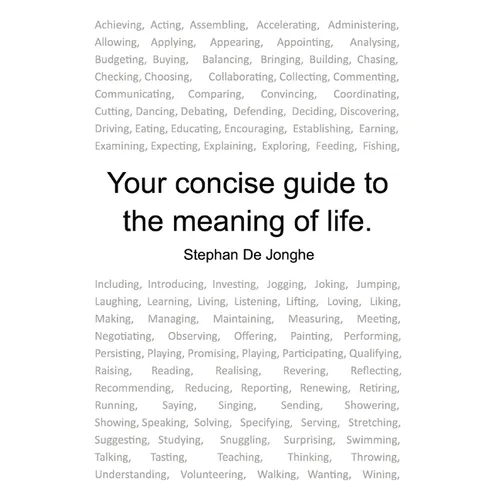 Your concise guide to the meaning of life - Paperback