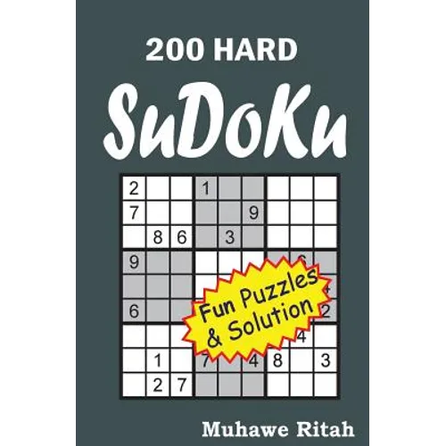 200 HARD Sudoku - Paperback