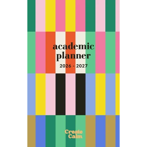 26-27 Academic Planner: Modern Stripes Small College/School Organizer July 2026 - July 2027 Weekly & Monthly - Hardcover