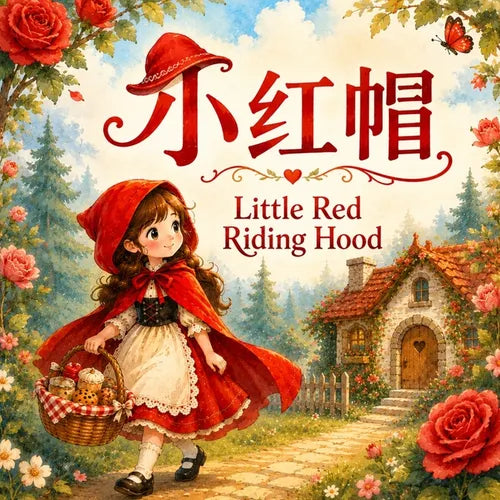 Little Red Riding Hood: Classic Story for Kids in English, Chinese, and Pinyin - Paperback