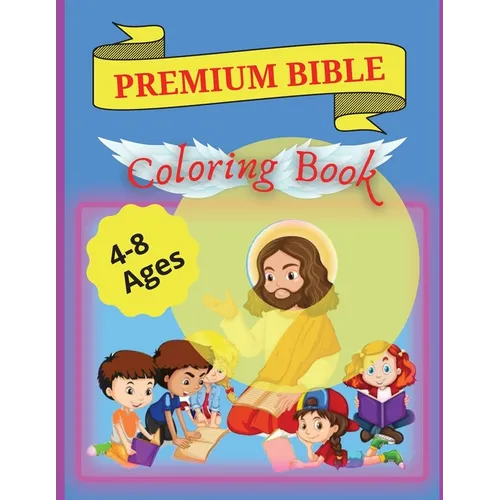 Bible Coloring Book Premium: Premium Coloring Pages and Story About Jesus (Kidd's Coloring Books) - Paperback