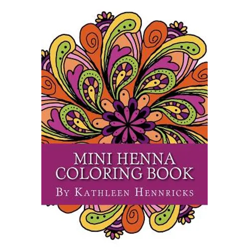 Mini Henna Coloring Book - Paperback