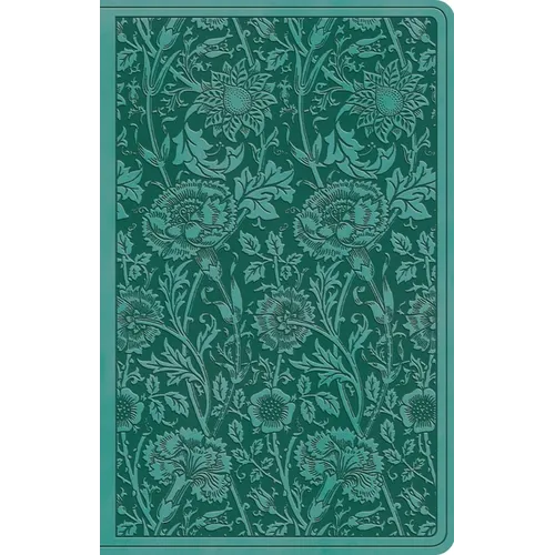 ESV Premium Gift Bible (Trutone, Teal, Floral Design) - Imitation Leather