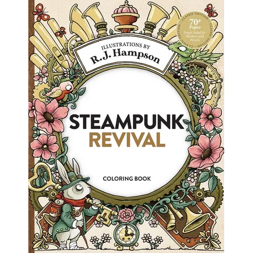 Steampunk Revival Coloring Book - Paperback