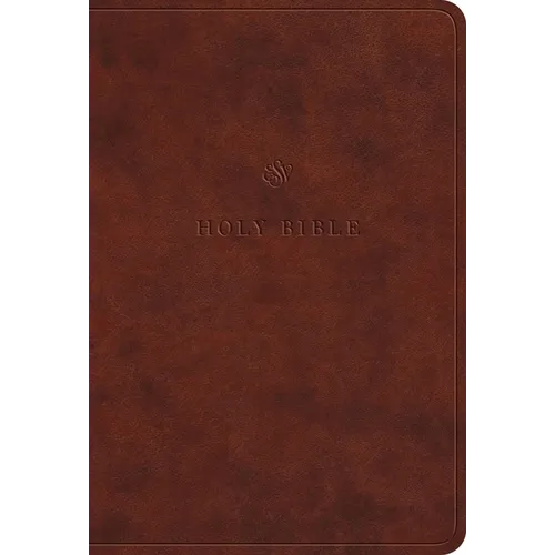 ESV Value Large Print Compact Bible (Trutone, Chestnut) - Imitation Leather