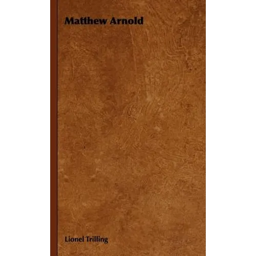 Matthew Arnold - Hardcover