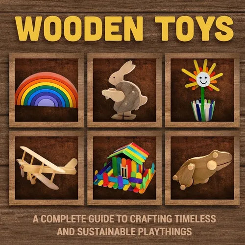 Wooden Toys: A Complete Guide to Crafting Timeless and Sustainable Playthings - Paperback