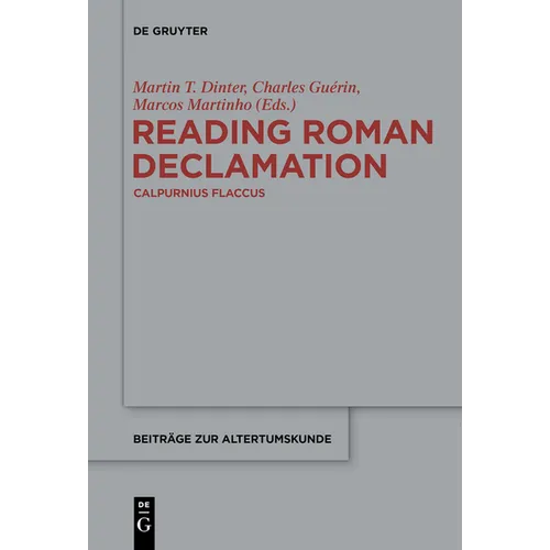 Reading Roman Declamation - Calpurnius Flaccus - Paperback