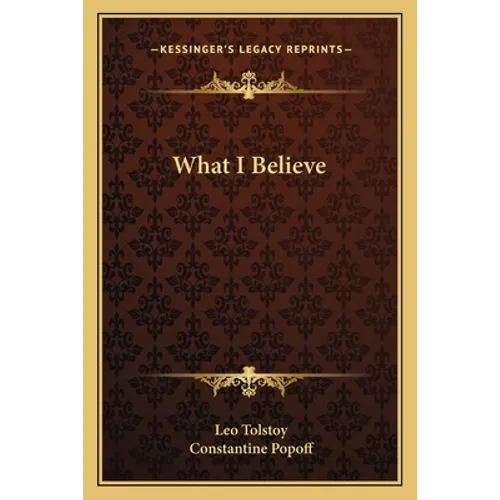 What I Believe - Paperback