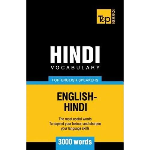 Hindi vocabulary for English speakers - 3000 words - Paperback