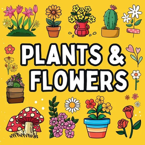 Bold and Easy Flowers & Plants Coloring Book: 51 Big and Simple Designs for Seniors and Kids - Paperback