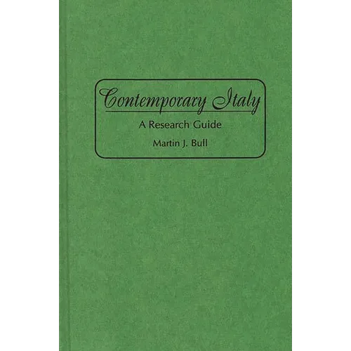 Contemporary Italy: A Research Guide - Hardcover