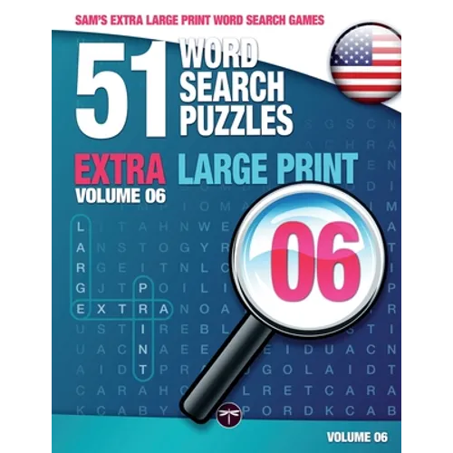Sam's Extra Large-Print Word Search Games - 51 Word Search Puzzles, Volume 6: Brain-stimulating puzzle activities for many hours of entertainment - Paperback