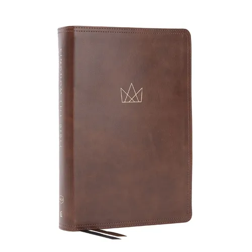 Kingdom Life Bible: Joining God's Mission to Save the World (Nkjv, Brown Leathersoft, Red Letter, Comfort Print) - Imitation Leather
